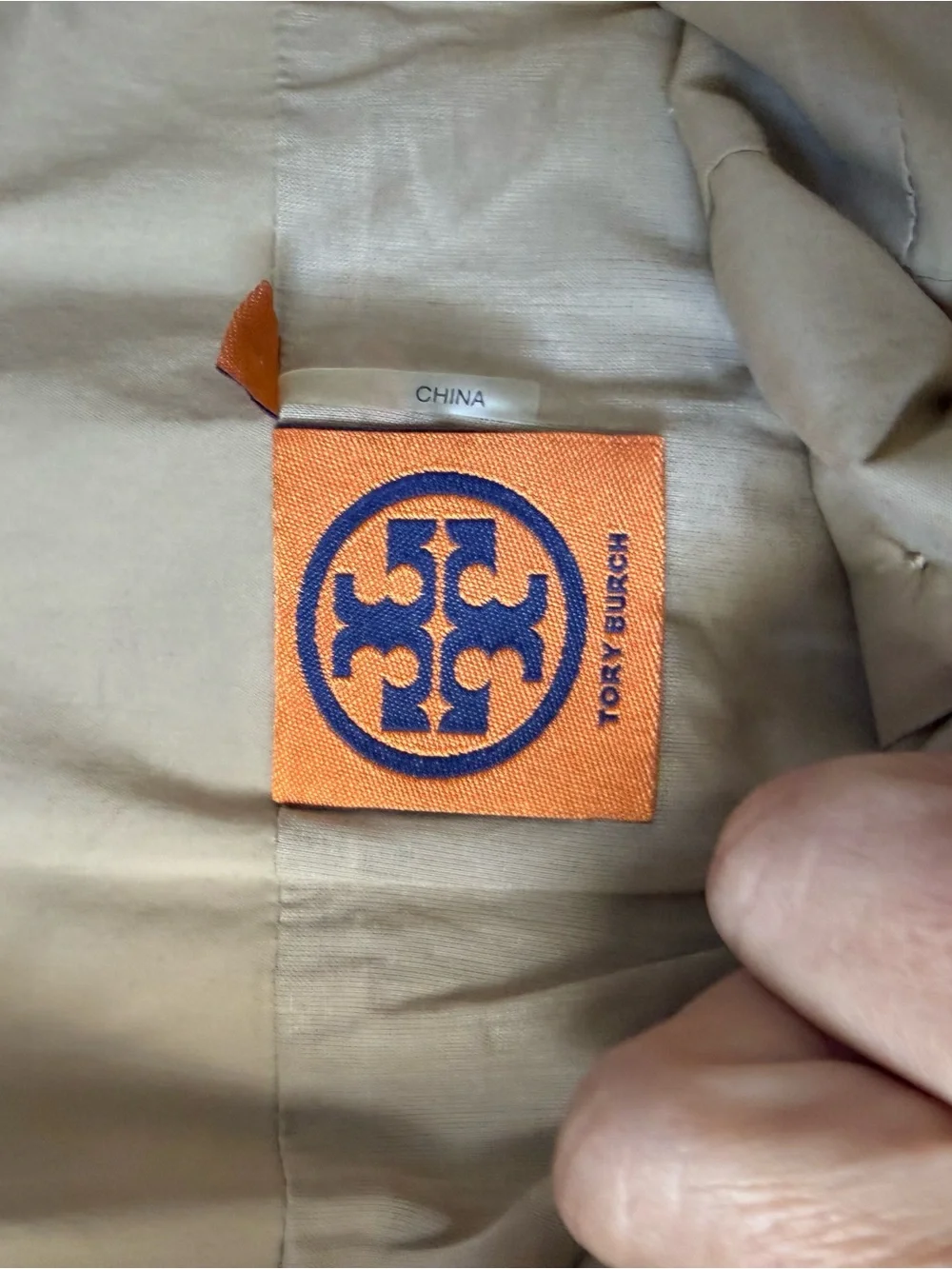 Tory Burch Beige Mini Skirt with Gold Buttons